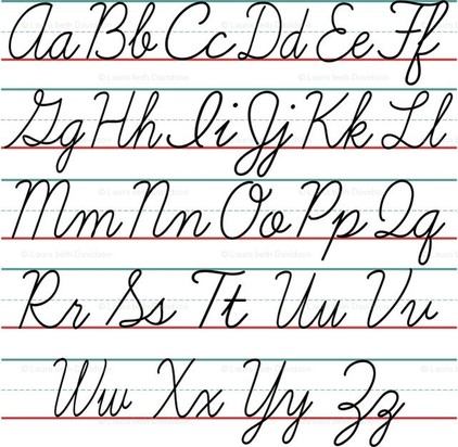 Cursive Handwriting - Mrs. Taylor's Class